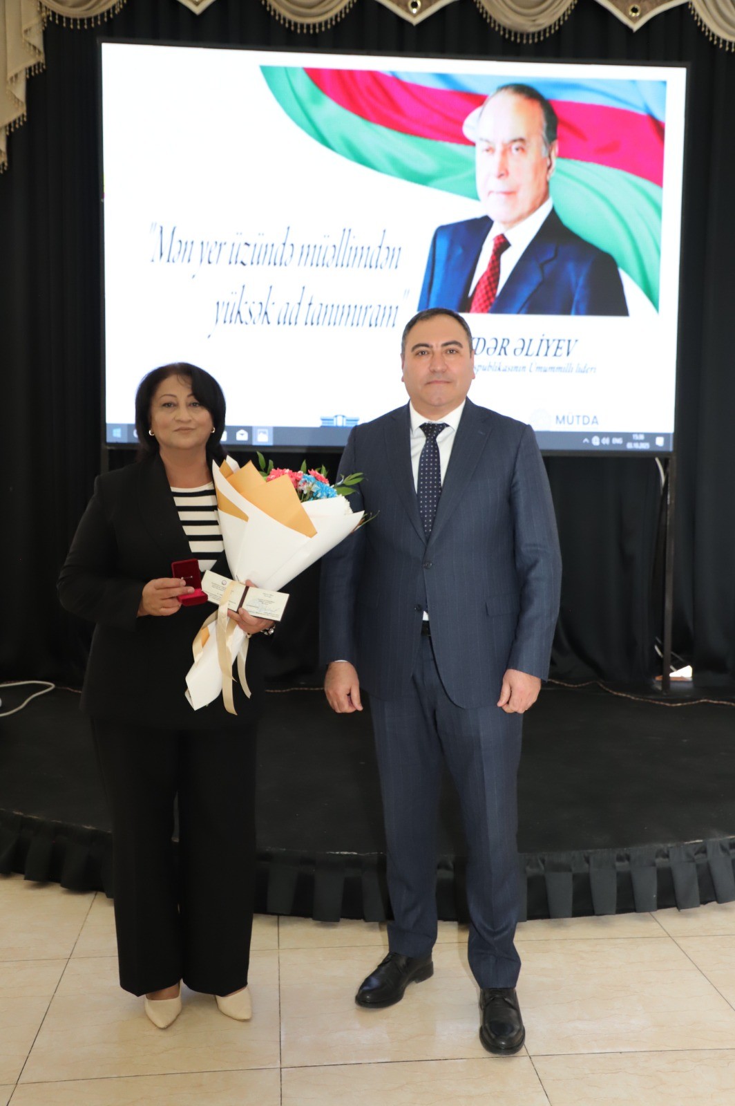 Neftçalada Beynəlxalq Müəllimlər Günü ilə bağlı tədbir keçirilib - FOTOLAR